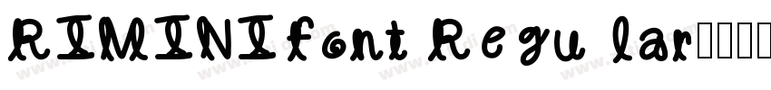 RIMINIfont Regular字体转换